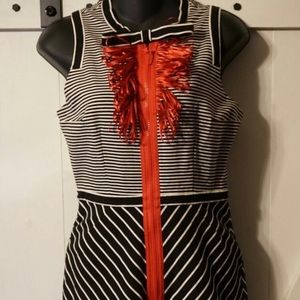 Byron Lars Beauty Mark striped dress XS